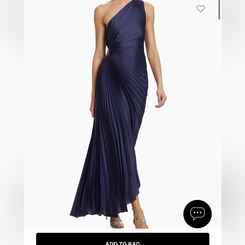 ALC Delfina Asymmetrical Pleated Dress